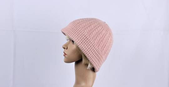 Head Start cashmere cable fleece lined cloche pink STYLE : HS4843PNK